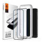 Защитное стекло Spigen GlastR AlignMaster 2 Pack для iPhone 12 Pro Max (AGL01792, оригинал, Black) - изображение