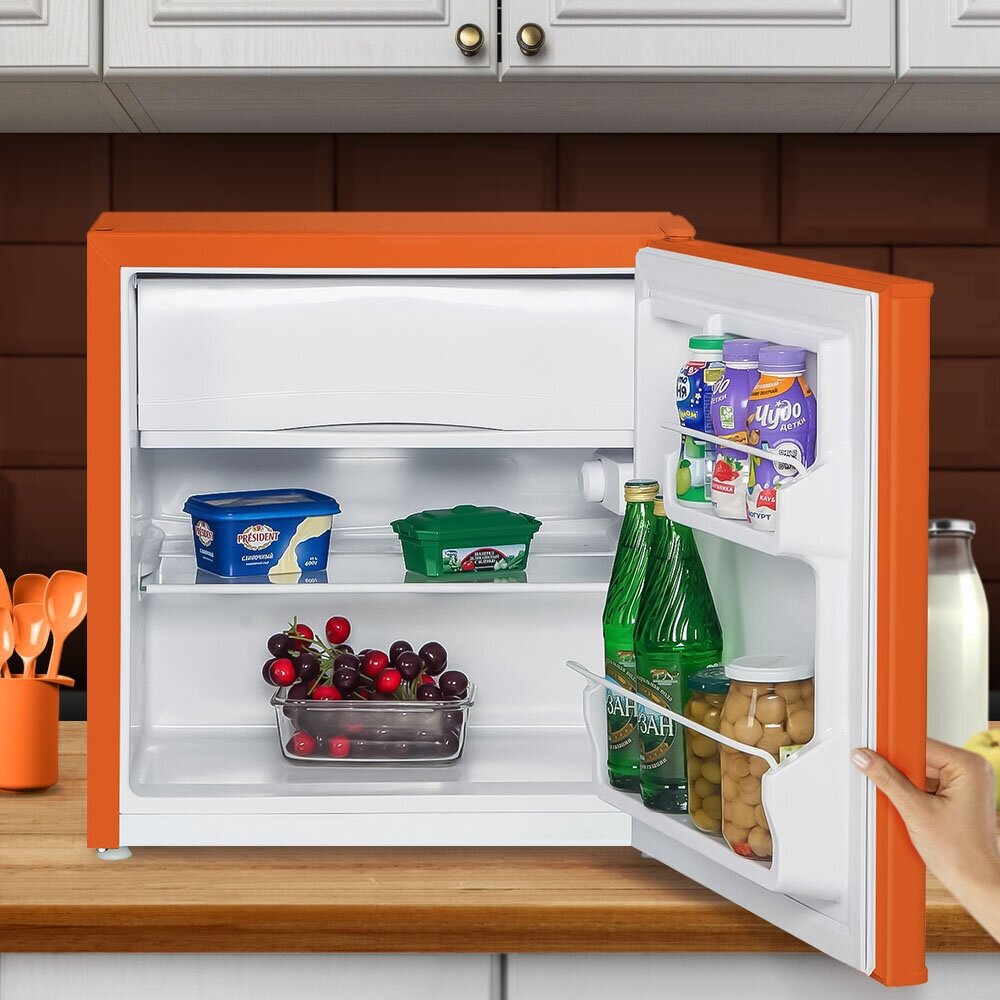 Минихолодильник NORDFROST NR 402 Or оранжевый матовый - фотография № 10