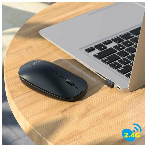 Компьютерная беспроводная мышка блютуз для пк 24GBT 800-1600 DPI 4D клавиши bluetooth мышь для ноутбука для компьютера 138000₽