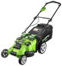 Аккумуляторная газонокосилка Greenworks 2500207ue G40LM49DBK3, 3 А·ч, 49 см