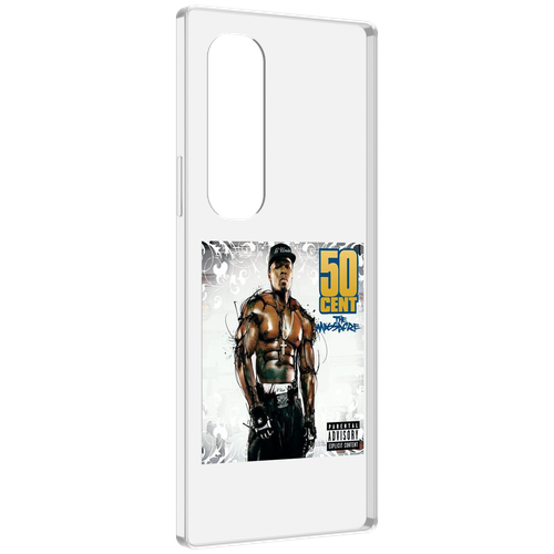 Чехол MyPads 50 Cent - The Massacre для Samsung Galaxy Z Fold 4 (SM-F936) задняя-панель-накладка-бампер чехол mypads 50 cent curtis для samsung galaxy z fold 4 sm f936 задняя панель накладка бампер