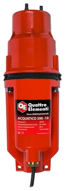 Колодезный насос Quattro Elementi Acquatico 390 (кабель 10 м) (390 Вт)