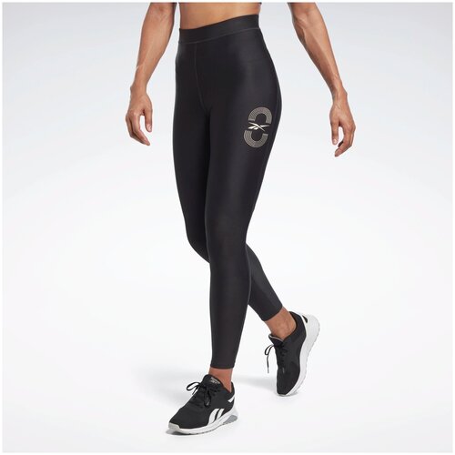 фото Леггинсы reebok running vector leggings xs женщины