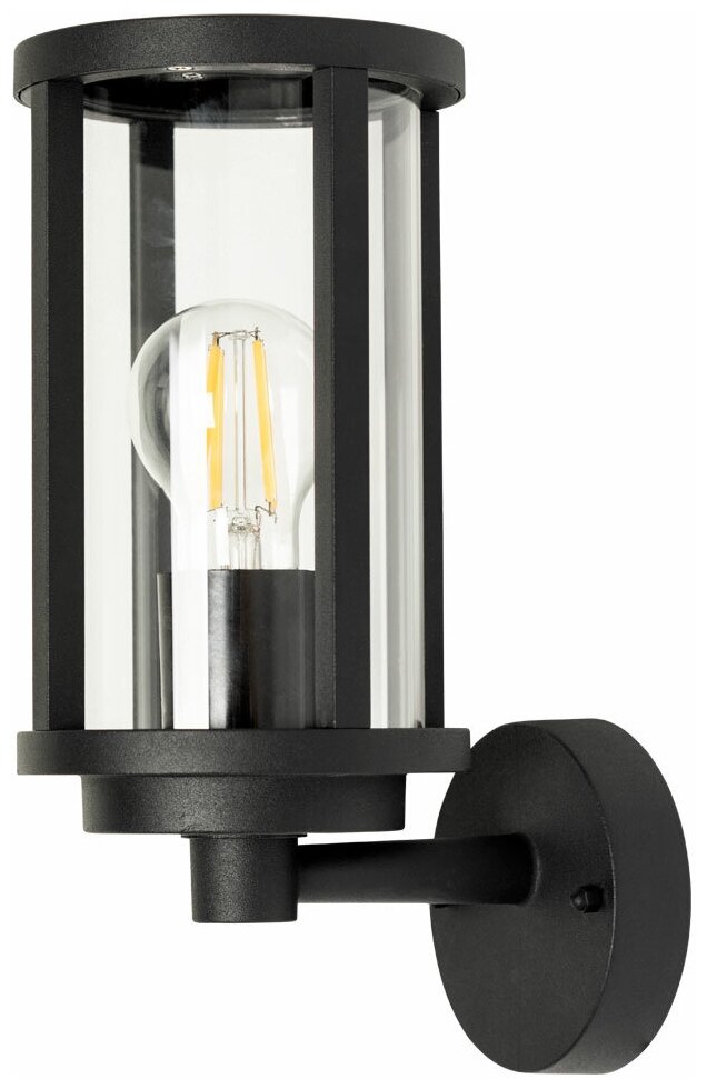 Уличный настенный светильник Arte Lamp Toronto A1036AL-1BK, E27, кол-во ламп:1шт, Черный