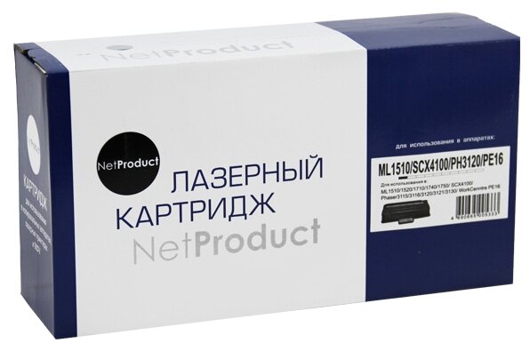 Картридж NetProduct (N-ML-1710D3) для принтера Samsung ML-1510/1710/Xerox Ph3120/PE16, Универс., 3К