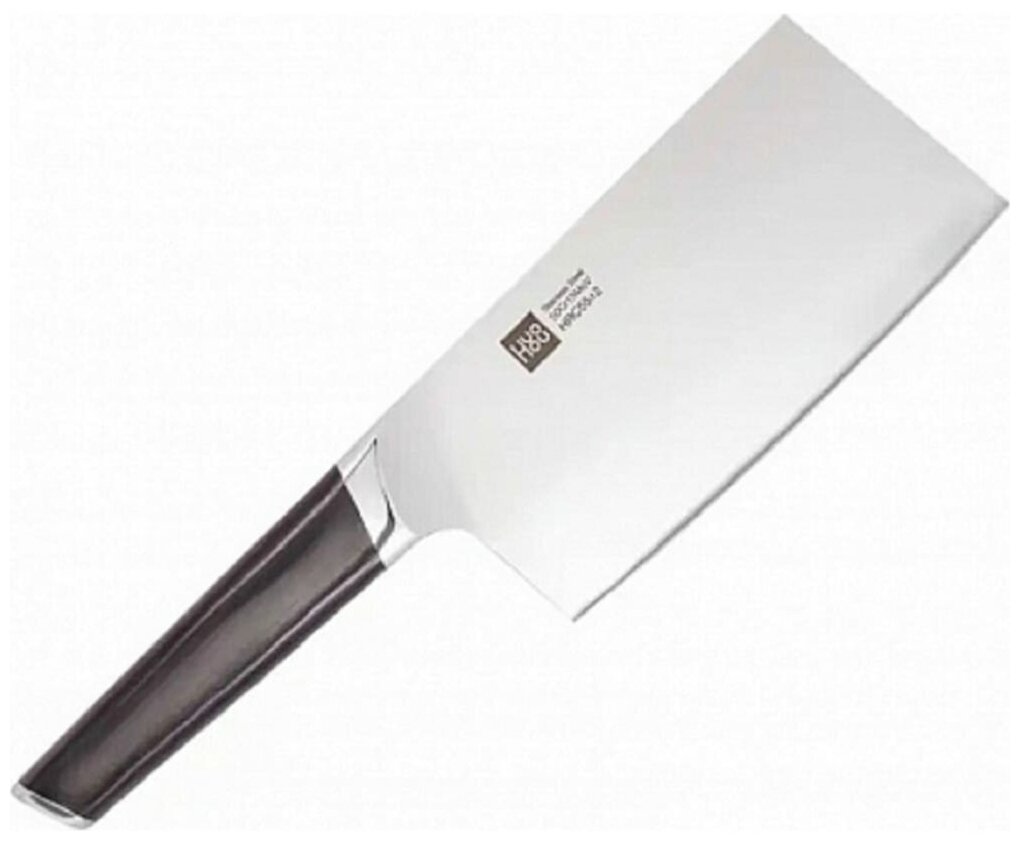 Нож (тесак) из композитной стали Huohou Composite Steel Cleaver, HU0041, черная рукоять 16,5см