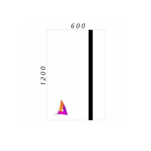 Пластик для лазерной гравировки (Белый на чёрном) 1200мм_600мм 1,5мм