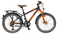 Подростковый дорожный велосипед KTM Wild One 20.6 ATB (2018) black matt/orange 11.5" (требует финаль