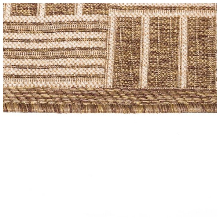Люберецкие ковры Ковер «Эко», овальный, 100х200 см, полипропилен 100%, джут - фотография № 3