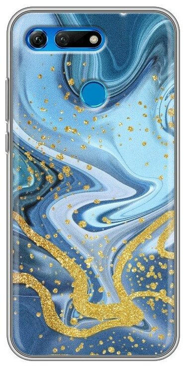 Дизайнерский силиконовый чехол для Хонор Вью 20 / Huawei Honor View 20 Мрамор