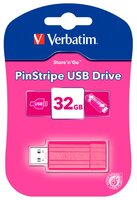 Флешка Verbatim Store 'n' Go PinStripe 32GB лазурный