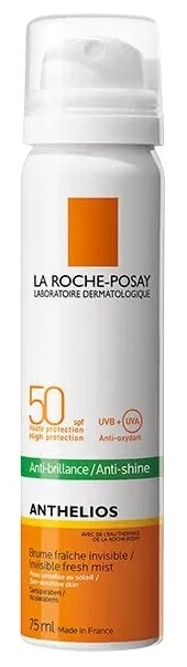 La Roche-Posay спрей вуаль Anthelios матирующий SPF 50, 75 мл