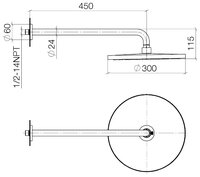 Верхний душ DORNBRACHT Tara 2867997006