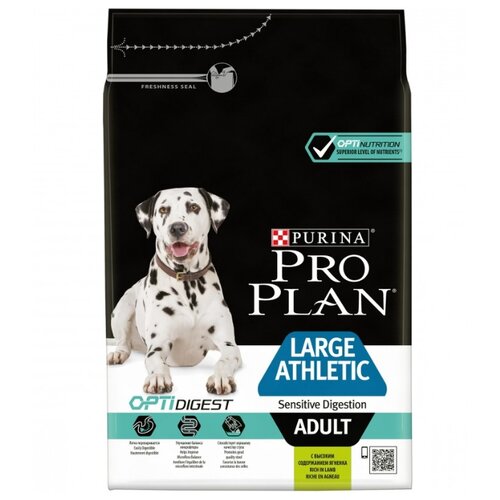 фото Сухой корм для собак Purina Pro Plan Optidigest ягненок с рисом 3 кг (для крупных пород)