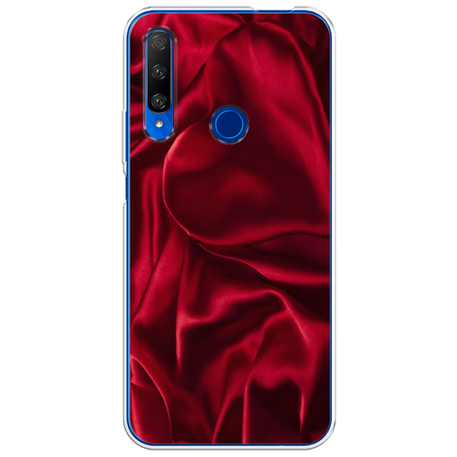 Силиконовый чехол на Honor 9X Premium / Хонор 9X Премиум Текстура красный шелк силиконовый чехол на honor 9x хонор 9x текстура красный шелк