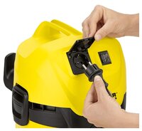 Строительный пылесос KARCHER WD 3 P Premium 1000 Вт серебристый/желтый