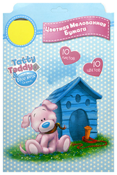 Цветная бумага Tatty Teddy Action!, A4, 10 л., 10 цв.