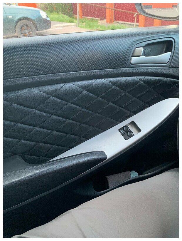 Декоративные вставки обшивки карт дверей из Алькантары для Форд Фиеста ...