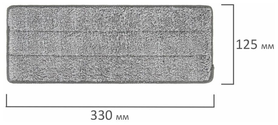 Сменная насадка МОП / тряпка для швабры для мытья пола (кармашки с 2 - двух сторон) Комплект 4 штуки, микрофибра, 33х12,5см,, 608146 - фотография № 5