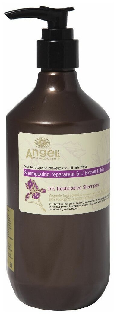 Angel Provence Укрепляющий шампунь с экстрактом ириса Iris Restorative Shampoo, 400 мл