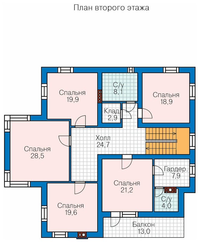 Проект дома Catalog-Plans-48-24GF (319,33кв.м, 17x15,29м, газобетон 400) - фотография № 3