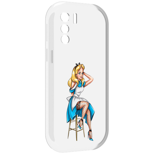 Чехол MyPads девушка-в-чулках женский для UleFone Note 13P задняя-панель-накладка-бампер