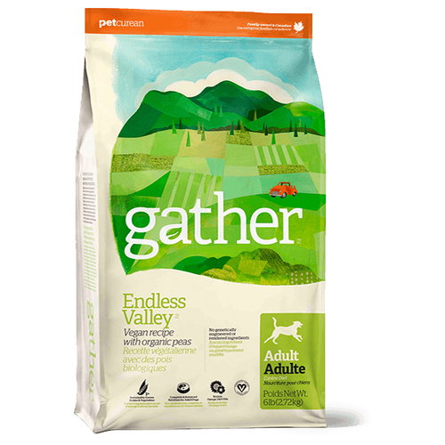 GATHER DOG ENDLESS VALLEY VEGAN вегетарианский для взрослых собак всех пород (7,26 кг)