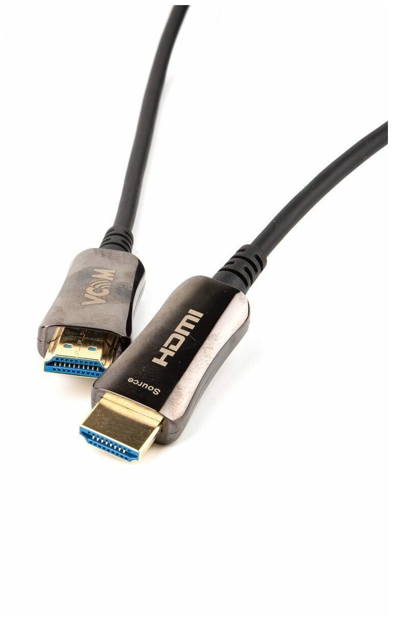 Кабель аудио-видео VCOM, HDMI (m) - HDMI (m) , ver 2.0, 50м, GOLD черный [d3742a-50m] Noname - фото №10