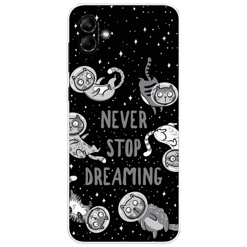 Силиконовый чехол на Samsung Galaxy A04 / Самсунг Галакси A04 Never stop dreaming силиконовый чехол на samsung galaxy a42 самсунг галакси а42 never stop dreaming