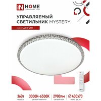 Потолочный светильник COMFORT MYSTERY 36Вт 3000-6500K 2900Лм 400x70мм с пультом ДУ IN HOME