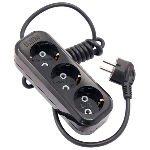 фото Удлинитель lux у3-е-ch 3 м