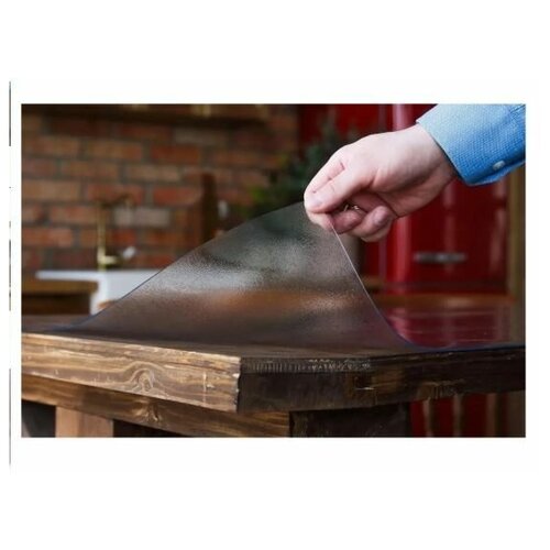 Матовая силиконовая скатерть гибкое стекло, толщина 1.5мм, размер 120x80