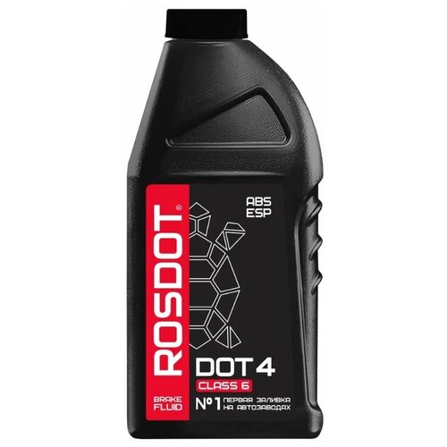 Тормозная жидкость ROSDOT DOT-4 (Class 6) Advanced ABS Formula, 0.91 л