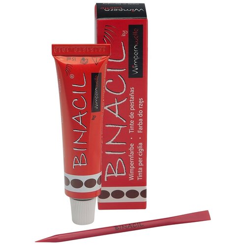 Краска для бровей и ресниц BINACIL (цвет черный), 15 мл