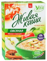 Vita Живая каша Каша овсяная с яблоком, корицей и пребиотиками, порционная (6 шт.)