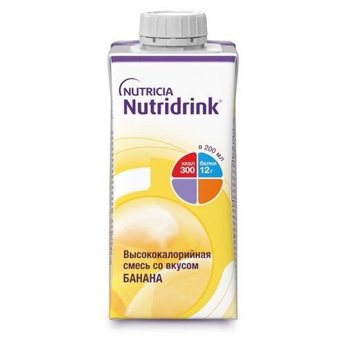 Nutridrink (Nutricia) Жидкая высококалорийная смесь, готовое к употреблению, 200 мл, 235 г, клубника