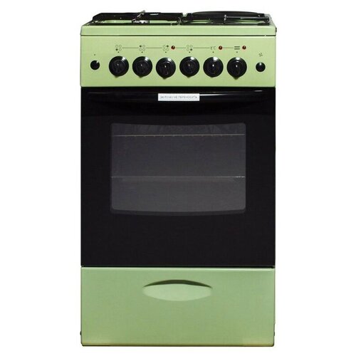 Плита Комбинированная Лысьва ЭГ 13г01 МС-2у зеленый стеклянная крышка 3377000₽