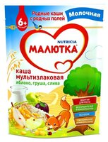 Каша Малютка (Nutricia) молочная мультизлаковая с фруктами (с 6 месяцев) 220 г