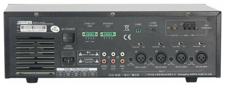 DSPPA MP-7806   - 60 /100, 2  4 ., 1 Aux ,  