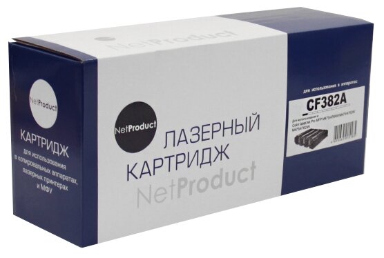 Картридж NetProduct (N-CF382A) для HP CLJ Pro MFP M476dn/dw/nw, №312A, Y, 2,7K