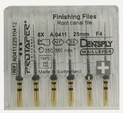 Изображение товара Протейперы Универсал машин-формир (6шт) ProTaper Дентсплай Майлифер (Dentsply Maillefer)в наборе (25 мм F4 (6 шт/уп) черный)