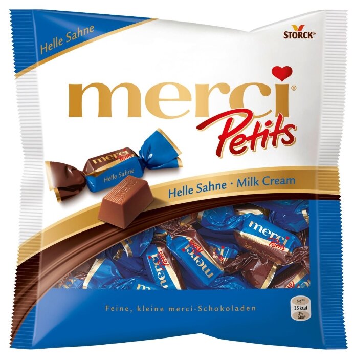 Конфеты Merci Petits молочный шоколад