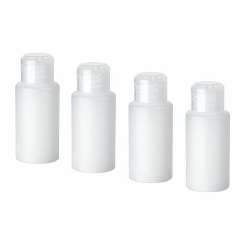 фото IKEA vagn набор дорожных флаконов по 100 мл, 4 шт.