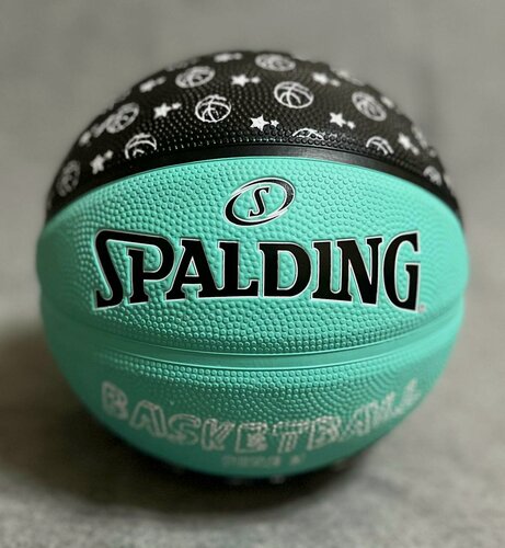 Изображение товара Баскетбольный мяч Spalding. Размер 3. Бирюзовый. Indoor/Outdoor