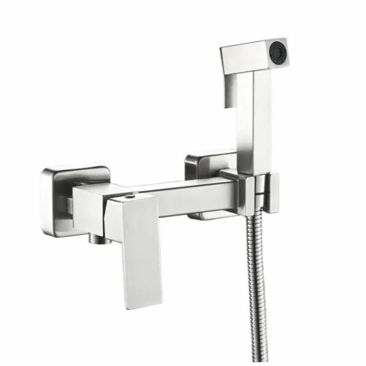 Гигиенический душ со смесителем HAIBA HB5521 нержавеющая сталь.