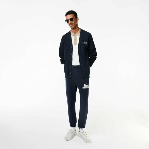 фото Брюки спортивные lacoste relaxed fit, размер t6, темно-синий