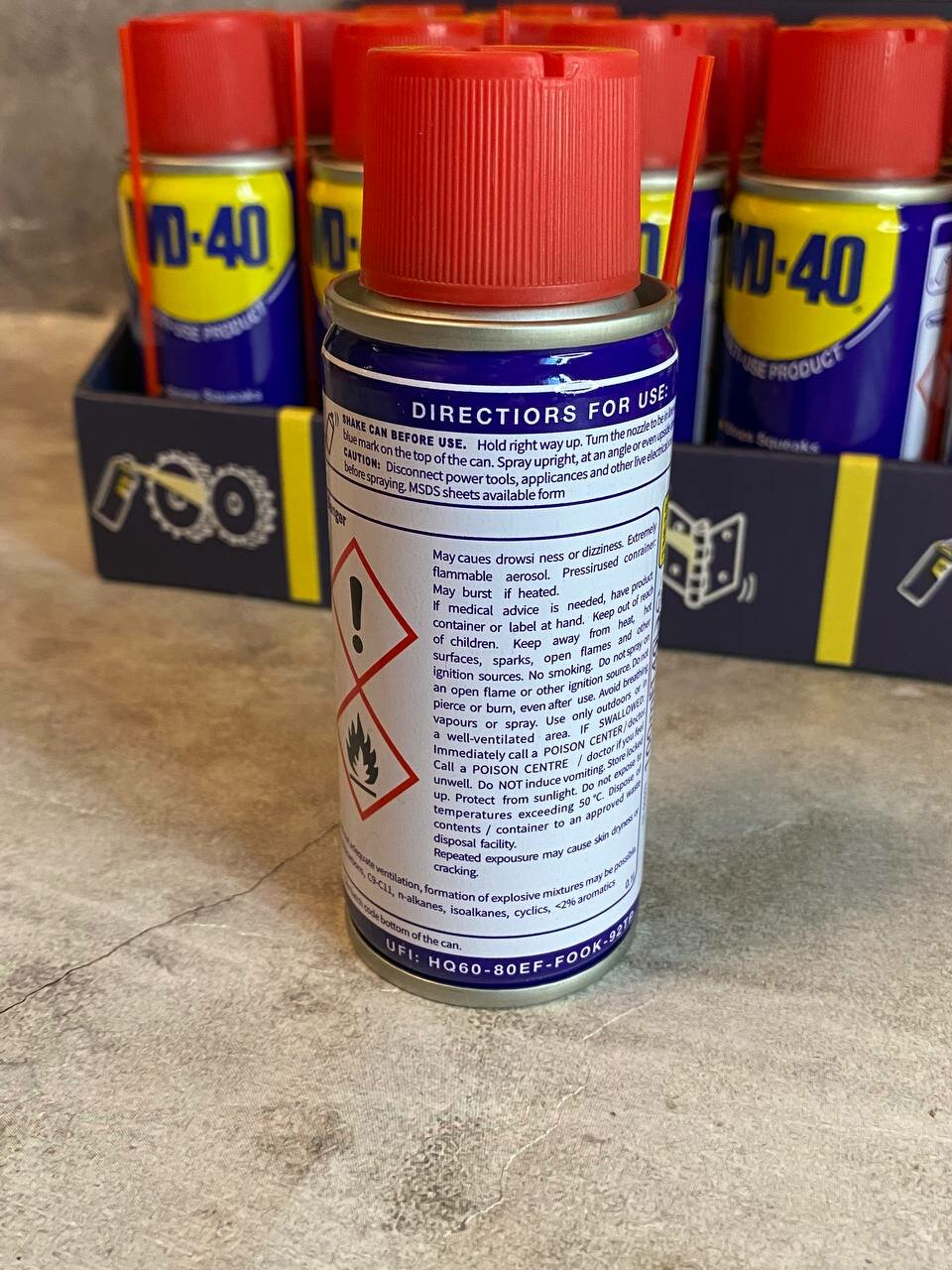 Универсальная смазка WD-40 проникающая 100 мл, аэрозоль — фото 1