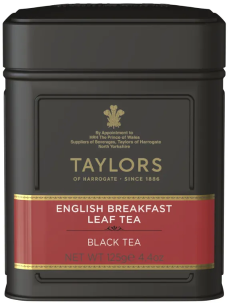 Чай TAYLORS черный листовой Английский завтрак /жесть/ 125г
