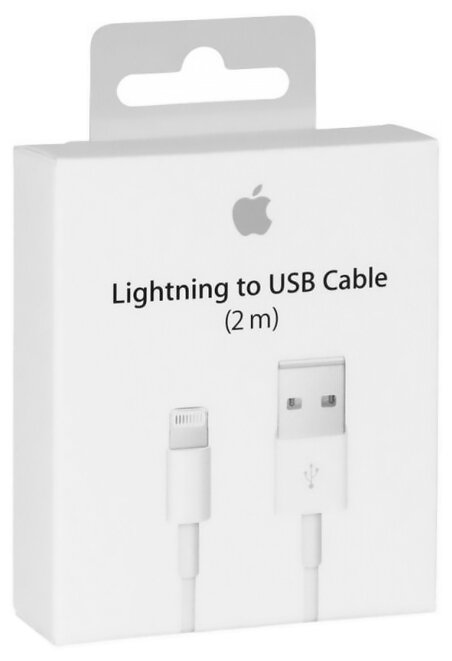 Кабель Apple USB - Lightning (MD819ZM/A) 2 м белый фото 4