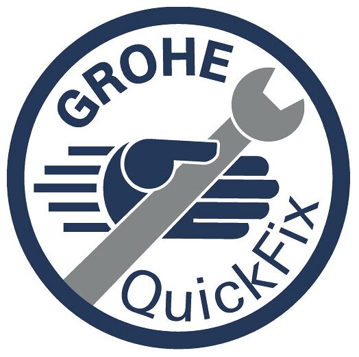 Смеситель для раковины GROHE Start QuickFix с цепочкой, S-Size, хром (32277002) - фотография № 4